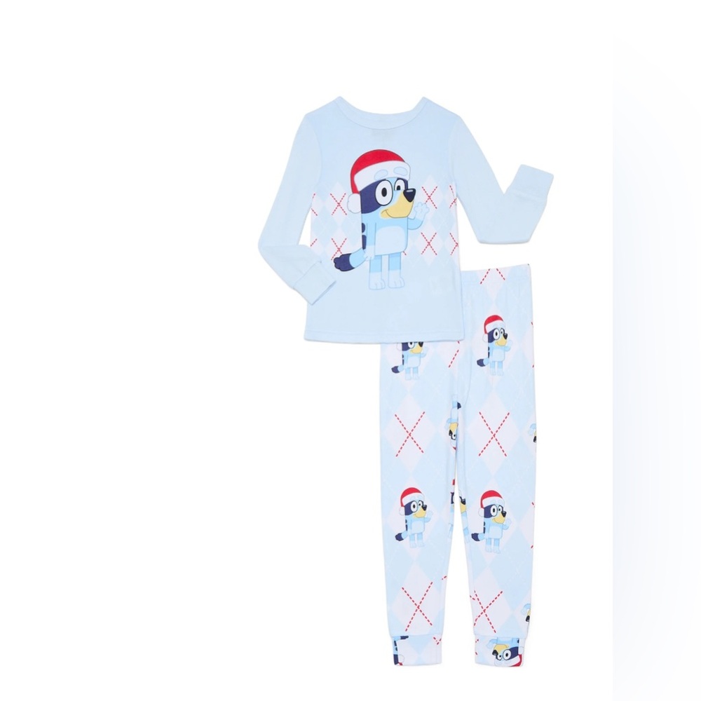 Kids Bluey Pajamas Set - Blue size 4